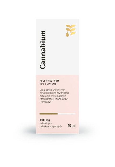 OLEJ Z KONOPI SUPREME 15 % 10 ml - CANNABIUM OLEJ Z KONOPI SUPREME 15 % 10 ml - CANNABIUM