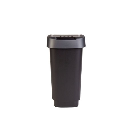 Kosz na śmieci swing Rotho Twist 10L czarno-srebrny Kosz na śmieci swing Rotho Twist 10L czarno-srebrny