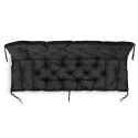 ZESTAW OGRODOWY 100x60x50CM + 2 PODUSZKI 42X42 CM CZARNY