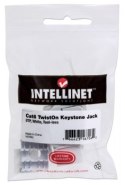 Intellinet 167062 Samozaciskowy moduł Keystone Cat6 UTP Twist-On, biały