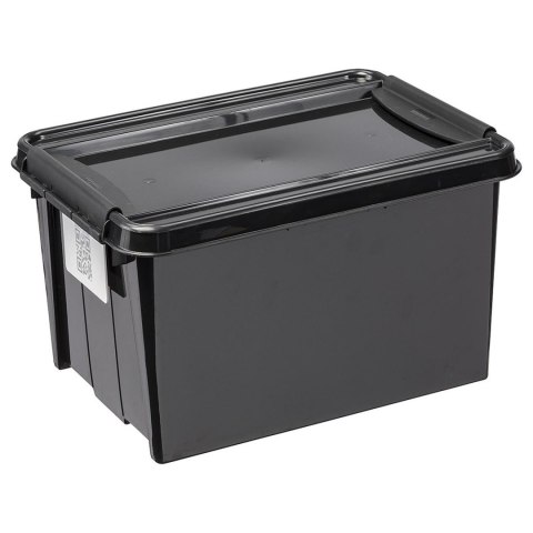Pojemnik z pokrywą PlastTeam ProBox Recycle QR 14L czarny Pojemnik z pokrywą PlastTeam ProBox Recycle QR 14L czarny