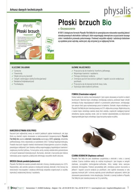 TABLETKI NA PŁASKI BRZUCH BIO 45 szt. - PHYSALIS TABLETKI NA PŁASKI BRZUCH BIO 45 szt. - PHYSALIS