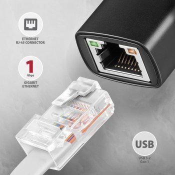 Karta sieciowa Axagon ADE-ARC USB3.2 Gen 1 Type-C / Gigabit Ethernet 10/100/1000 Karta sieciowa Axagon ADE-ARC USB3.2 Gen 1 Type-C / Gigabit Ethernet 10/100/1000