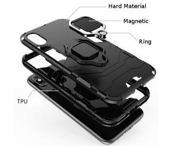 ETUI ARMOR RING MAGNETIC HUAWEI P SMART 2021 CZARNY ETUI ARMOR RING MAGNETIC HUAWEI P SMART 2021 CZARNY