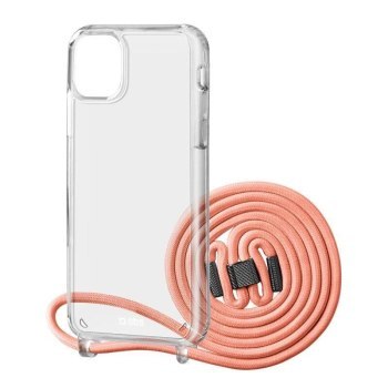 SBS Necklace Case Pink Salmon with coloured strap, for iPhone 12/12 Pro SBS Necklace Case Pink Salmon with coloured strap, for iPhone 12/12 Pro