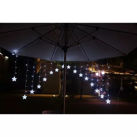 Kurtyna świetlna 136LED USB zimny biały KŚ19740 Kurtyna świetlna 136LED USB zimny biały KŚ19740