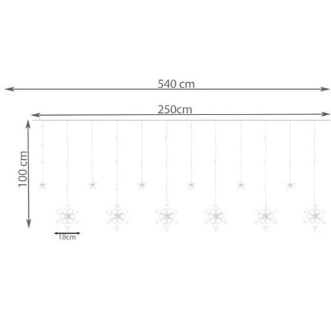 Kurtyna świetlna 138 LED USB multicolor KŚ19742 Kurtyna świetlna 138 LED USB multicolor KŚ19742