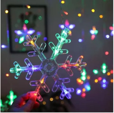 Kurtyna świetlna 138 LED USB multicolor KŚ19742 Kurtyna świetlna 138 LED USB multicolor KŚ19742