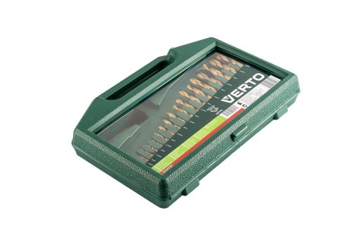 Wiertła do metalu HSS-TiN, 1.0-10.0 mm, zestaw 19 szt. Wiertła do metalu HSS-TiN, 1.0-10.0 mm, zestaw 19 szt.
