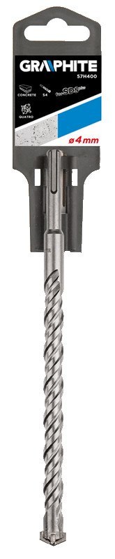 Wiertło do betonu SDS Plus, 18 x 260 mm, S4, quatro Wiertło do betonu SDS Plus, 18 x 260 mm, S4, quatro