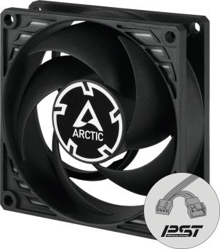 WENTYLATOR ARCTIC P8 PWM PST (black/black) 80mm WENTYLATOR ARCTIC P8 PWM PST (black/black) 80mm