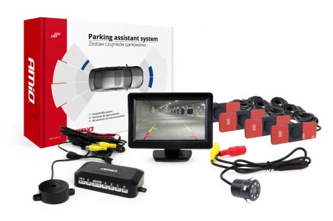 Zestaw czujników parkowania tft01 4,3" z kamerą hd-307-ir 4 sensory czarne wewnętrzne Zestaw czujników parkowania tft01 4,3" z kamerą hd-307-ir 4 sensory czarne wewnętrzne