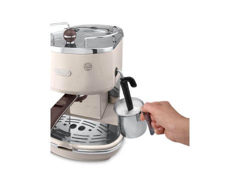 Ekspres ciśnieniowy automatyczny, kolbowy DeLonghi Icona Vintage ECOV311.BG (1100W; kolor beżowy) Ekspres ciśnieniowy automatyczny, kolbowy DeLonghi Icona Vintage ECOV311.BG (1100W; kolor beżowy)