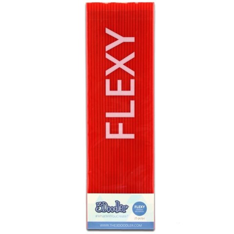 3DOODLER CREATE I PRO FILAMENT FLEXY 3MM, 25 SZTUK, CZERWONY, FLX04-RED 3DOODLER CREATE I PRO FILAMENT FLEXY 3MM, 25 SZTUK, CZERWONY, FLX04-RED