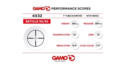 Luneta Gamo 4x32 WR Luneta Gamo 4x32 WR