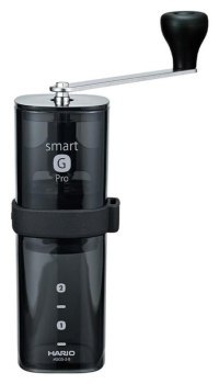 Hario Smart G PRO Coffee Mill przezroczysty czarny Hario Smart G PRO Coffee Mill przezroczysty czarny