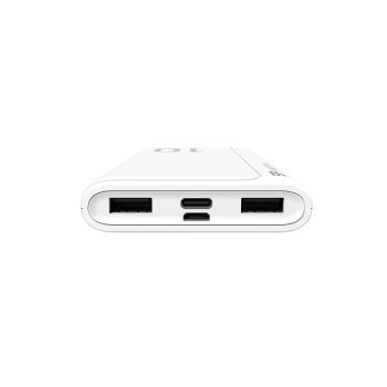 Powerbank Silicon Power GP15 10000mAh 2xUSB A 1x mUSB + 1x USB C biały Powerbank Silicon Power GP15 10000mAh 2xUSB A 1x mUSB + 1x USB C biały