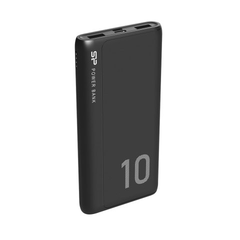 Powerbank Silicon Power GP15 10000mAh 2xUSB A, 1x mUSB + 1x USB C, czarny Powerbank Silicon Power GP15 10000mAh 2xUSB A, 1x mUSB + 1x USB C, czarny