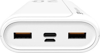 Powerbank Silicon Power QS15 20000mAh QC3.0+PD 2xUSB A 1x mUSB + 1x USB C biały Powerbank Silicon Power QS15 20000mAh QC3.0+PD 2xUSB A 1x mUSB + 1x USB C biały