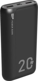 Powerbank Silicon Power QS15 20000mAh QC3.0+PD 2xUSB A 1x mUSB + 1x USB C czarny