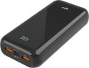Powerbank Silicon Power QS28 20000mAh LCD QC3.0+PD 2x USB A 1x mUSB + 1x USB C czarny
