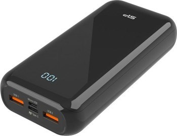 Powerbank Silicon Power QS28 20000mAh LCD QC3.0+PD 2x USB A 1x mUSB + 1x USB C czarny Powerbank Silicon Power QS28 20000mAh LCD QC3.0+PD 2x USB A 1x mUSB + 1x USB C czarny