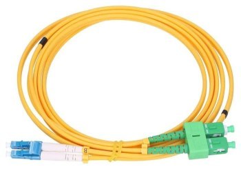 Extralink SC/APC-LC/UPC | Jednomodowy, Duplex, G652D, 3mm, 1m Extralink SC/APC-LC/UPC | Jednomodowy, Duplex, G652D, 3mm, 1m