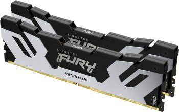 KINGSTON DDR5 96GB 6400MT/s CL32 DIMM (Kit of 2) FURY Renegade Silver XMP KINGSTON DDR5 96GB 6400MT/s CL32 DIMM (Kit of 2) FURY Renegade Silver XMP
