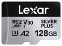 Lexar 128GB microSDXC Professional SILVER Plus UHS-I A2 V30 U3 4K