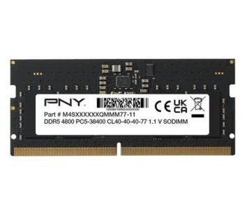 Pamięć RAM SO-DIMM PNY Performance 16GB DDR5 4800MHz CL40 bulk Pamięć RAM SO-DIMM PNY Performance 16GB DDR5 4800MHz CL40 bulk