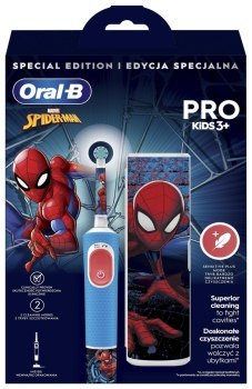 Szczoteczka - Oral-B Vitality PRO D103 Kids Spiderman + etui Szczoteczka - Oral-B Vitality PRO D103 Kids Spiderman + etui