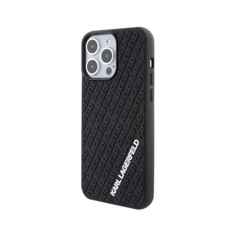 Karl Lagerfeld 3D Rubber Multi Logo - Etui iPhone 15 Pro Max (czarny) Karl Lagerfeld 3D Rubber Multi Logo - Etui iPhone 15 Pro Max (czarny)