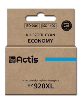 Tusz ACTIS KH-920CR (zamiennik HP 920 XL CD972AE; Standard; 12 ml; niebieski) Tusz ACTIS KH-920CR (zamiennik HP 920 XL CD972AE; Standard; 12 ml; niebieski)