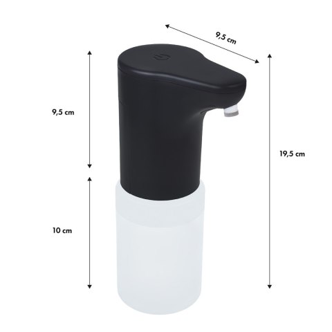 Automatyczny dozownik Promedix, pojemnik dyspenser do płynnych mydeł, płynów dezynfekujących, 300ml, 4xAA, czarny, PR-540 B Automatyczny dozownik Promedix, pojemnik dyspenser do płynnych mydeł, płynów dezynfekujących, 300ml, 4xAA, czarny, PR-540 B