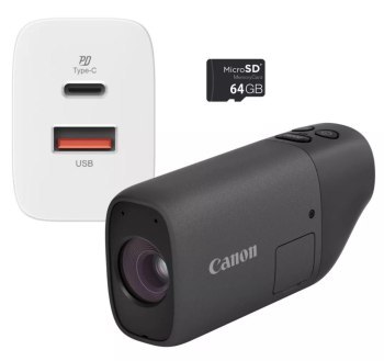 Aparat fotograficzny - Canon PowerShot ZOOM ESSENTIAL KIT Czarny Aparat fotograficzny - Canon PowerShot ZOOM ESSENTIAL KIT Czarny