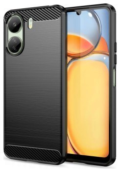Tech-Protect TPUCarbon do Xiaomi Redmi 13C / POCO C65 czarny Tech-Protect TPUCarbon do Xiaomi Redmi 13C / POCO C65 czarny