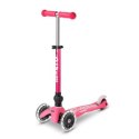 Micro hulajnoga składana Mini DELUXE LED Pink
