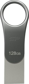 Pendrive Silicon Power Mobile C80 128GB Dual USB 3.1/Type-C Silver (SP128GBUC3C80V1S)