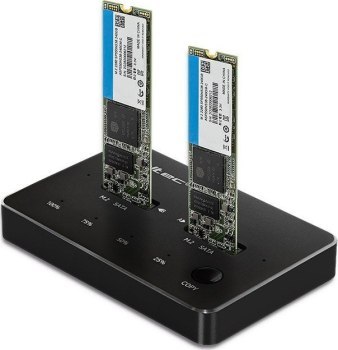 Qoltec Stacja dokująca dysków 2x SSD M.2 SATA | NGFF | USB typ C Qoltec Stacja dokująca dysków 2x SSD M.2 SATA | NGFF | USB typ C