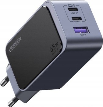 Ugreen Nexode Air 65W, USB + 2x USB-C szara Ugreen Nexode Air 65W, USB + 2x USB-C szara