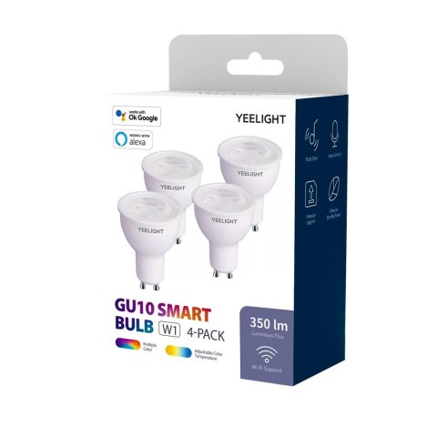 Inteligentna żarówka Yeelight W1 GU10 (kolor) 4szt Inteligentna żarówka Yeelight W1 GU10 (kolor) 4szt