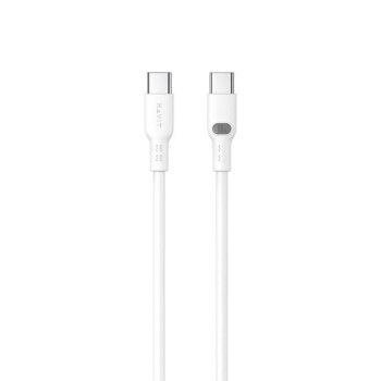 Kabel Havit Typ C-Typ C CB6280 (biały; 100cm) Kabel Havit Typ C-Typ C CB6280 (biały; 100cm)