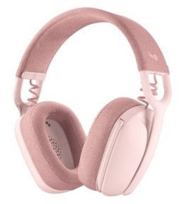 Słuchawki - Słuchawki bezprzewodowe z mikrofonem Logitech Zone Vibe 100 różowe 981-001224
