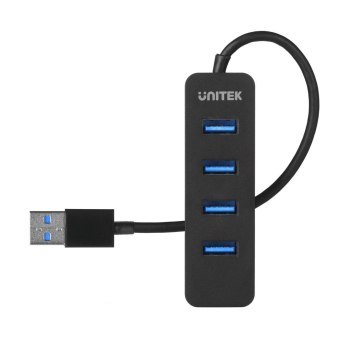 Unitek Hub USB-A, 4 porty USB 3.1, aktywny, 10 W Unitek Hub USB-A, 4 porty USB 3.1, aktywny, 10 W