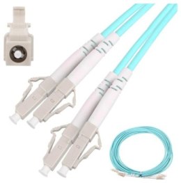 Extralink LC/UPC-LC/UPC | Wielomodowy, OM3, Duplex, 3mm, 1m