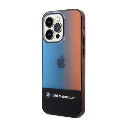 BMW Half Tricolor - Etui iPhone 14 Pro Max (czarny) BMW Half Tricolor - Etui iPhone 14 Pro Max (czarny)