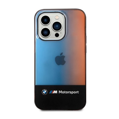BMW Half Tricolor - Etui iPhone 14 Pro Max (czarny) BMW Half Tricolor - Etui iPhone 14 Pro Max (czarny)