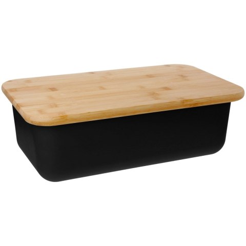 CHLEBAK STALOWY MAŁY Z DESKĄ DO KROJENIA PIECZYWA PROSTOKĄTNY CZARNY BRUNBESTE BB-2767 CHLEBAK STALOWY MAŁY Z DESKĄ DO KROJENIA PIECZYWA PROSTOKĄTNY CZARNY BRUNBESTE BB-2767