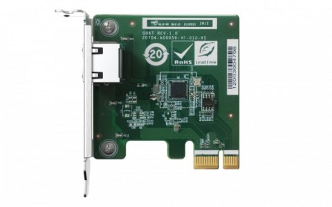 Qnap QXG-2G1T-I225, 1 x 2.5GbE, PCIe Gen2 x1, Low-profile Qnap QXG-2G1T-I225, 1 x 2.5GbE, PCIe Gen2 x1, Low-profile