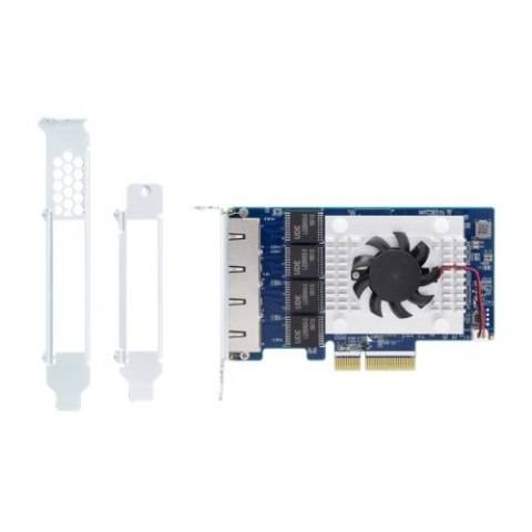 Qnap QXG-5G4T-111C, 4x 5GbE, PCIe Gen3 x1, Low-profile /Full-height Qnap QXG-5G4T-111C, 4x 5GbE, PCIe Gen3 x1, Low-profile /Full-height